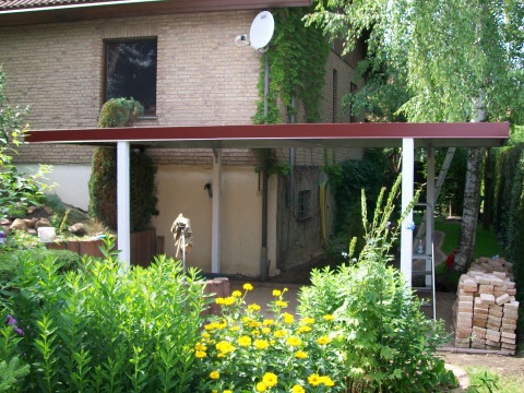 Carport in Stahlbauweise