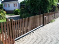 Gartenzaun aus ALU-Profilen