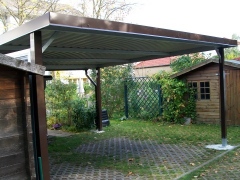 Carport in Stahlbauweise