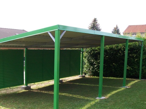 Carport in Stahlbauweise