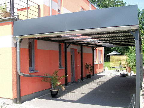 Carport in Stahlbauweise