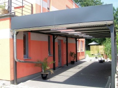Carport in Stahlbauweise
