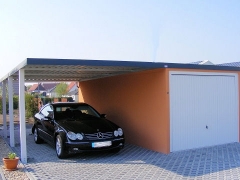 Carport in Stahlbauweise